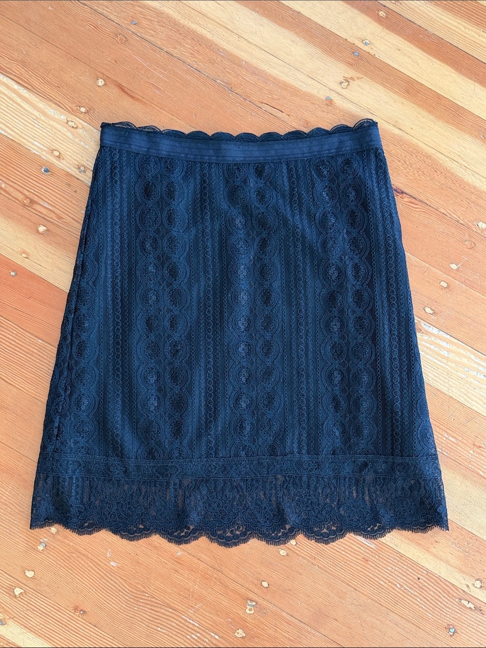Antonio Melani Black Lace Skirt 14